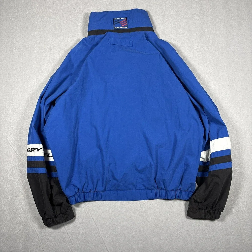 Vintage 90s Perry Ellis America Lining Jacket Men’s Size XXL Spell Out USA Y2k